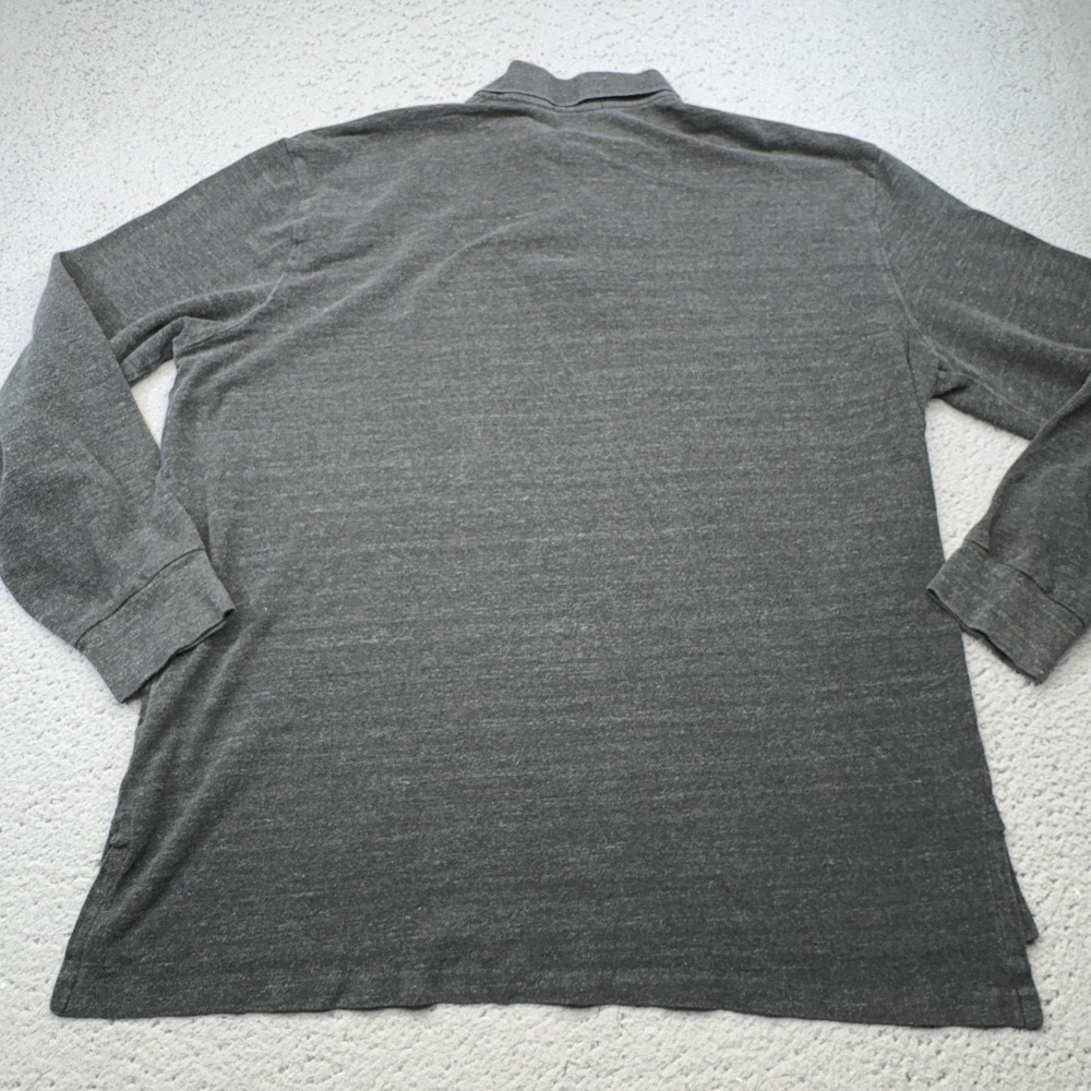 Ralph Lauren Polo Shirt Mens XL Gray Long Sleeve Jersey Pony Preppy Casual Golf - Picture 5 of 11